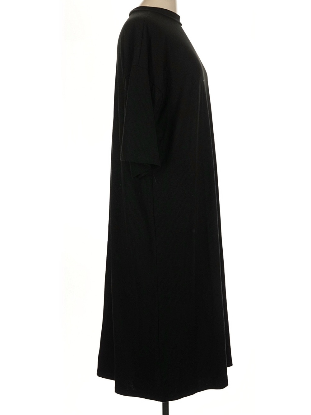 Dressed in Lala Ribbed Ozzy Dress in Black - Picture 4 of 7